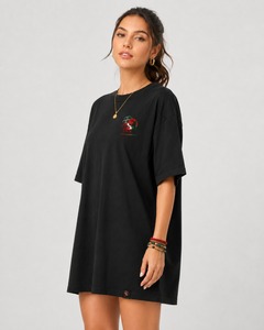 T-shirt de yoga décontracté pour femme en coton biologique 100% écologique, coupe ample, col rond, manches courtes, respirant, séchage rapide - Product Image 2