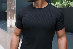 Camiseta de Manga Corta de Algodón Ultra Suave para Hombre - Ordene una Talla Más Grande - Product Image 4