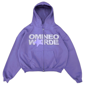 Sweat à capuche à fermeture éclair surdimensionné de haute qualité pull basiques sweats à capuche surdimensionnés en coton mélangé hommes pour personnaliser les sweats à capuche surdimensionnés - Product Image 5