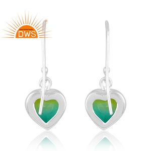 Tendance Design Argent Sterling Bio Chrome Diopside Doublet Quartz Boucles d'oreilles en pierres précieuses Fabricant de bijoux personnalisé - Product Image 2