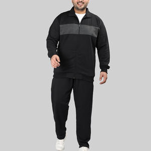 Survêtements zippés pour hommes Ensemble 2 pièces Vêtements de sport Survêtements personnalisables Joggers Pantalon de survêtement Ensemble assorti pour hommes Survêtements en polyester - Product Image 1