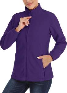 Chaqueta de lana ligera con cremallera para mujer Estampado de algodón transpirable con bolsillos prácticos de talla grande para aventuras de invierno al aire libre - Product Image 2