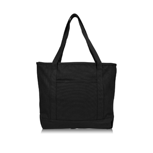 Bangladesh กระเป๋าช้อปปิ้งสำหรับผู้หญิงมีกระเป๋าซิปสีทึบมีสไตล์ - Product Image 4