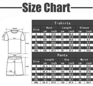 Recién llegado, conjuntos de pantalones cortos de gimnasio verde de verano para hombres, Camiseta de algodón 100%, pantalones cortos estampados, estilo térmico informal, de talla grande, transpirable - Product Image 6