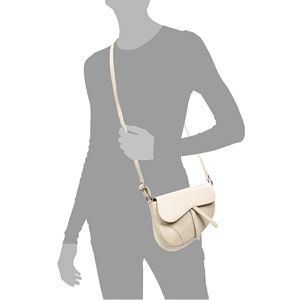 Sac bandoulière Susanna pour femme. Dollaro en cuir véritable. 22x7x17cm. Fabriqué en Italie. - Product Image 5