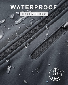 เสื้อแจ็กเก็ตผู้ชายกันลมกันน้ำมีซิปรูด - Product Image 5