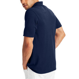 Camisetas de golf de manga corta para hombre de talla grande personalizadas al por mayor para polo 100% algodón de secado rápido con diseño bordado - Product Image 1