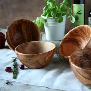 High Quality Acacia Wood <b>Salad</b> <b>Bowl</b> Polished Natural <b>Wooden</b> Serving <b>Bowl</b> New Arrival at Wholesale Price Vietnam Kitchenware - Product Image 2