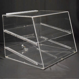 Vitrine amovible en verre et acrylique pour gâteau pour vitrine dans les magasins ou les restaurants - Product Image 1