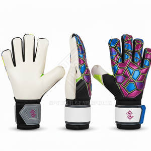 Guantes de Portero de Alto Rendimiento con Palma de Látex Suave, Transpirables, Antideslizantes, con Cierre de Velcro para Práctica Profesional y Partidos - Product Image 2