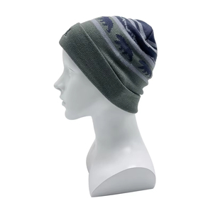 BSCI Oem Usine Personnalisé 100% Coton Bobble Chapeau Tricoté Bonnet D'hiver Jacquard Tricot Pom Pom Bonnet Votre Propre Broderie Logo - Product Image 2