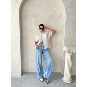 Blusas y Camisas a Rayas para Mujer Topshow con Adornos de Piedras - Venta al Por Mayor - Product Image 3