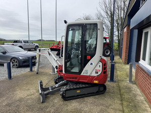 Miniexcavadora Takeuchi con Cabina Azul, Modelo Diésel TB290 TB230, Cucharón de 0.12m, Bomba KYB para Motor - Product Image 1