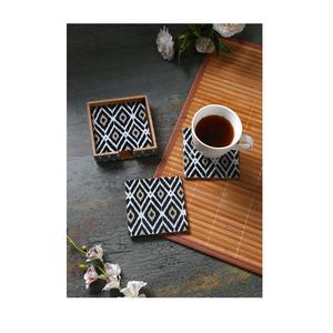 Dessous de verre MDF en bois antique pour cadeau de mariage pour décoration murale, article personnalisé de forme carrée, dessous de verre MDF à vendre - Product Image 1