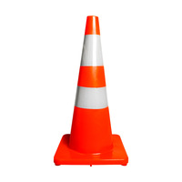 Nouveau produit efficace de cône de trafic de chapeau de triangle de PVC pour l'avertissement de trafic