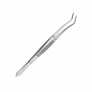 专业Meriam镊子弯曲16厘米镊子不锈钢牙科手术外科医疗镊子