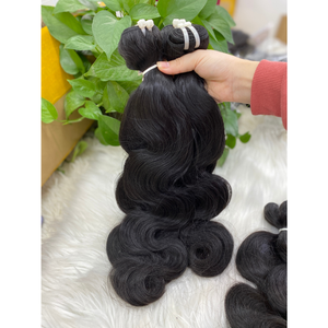 100% cheveux vierges bruts cheveux ondulés vietnamiens, extension de cheveux humains pour les femmes noires - Product Image 3