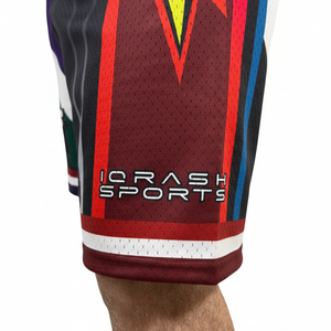 Pantalones Cortos de Malla 100% Poliéster, Cintura Elástica Cómoda, Estampado Gráfico Personalizado por Sublimación, Pantalones Cortos de Malla para Hombre, Estilo Urbano - Product Image 4