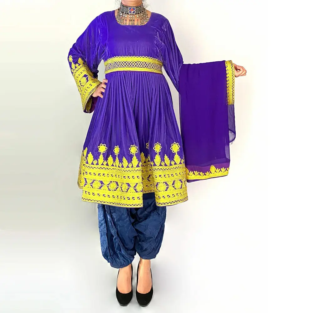 Antique Afghani Vintage Dress With Hand made Embroidery On It Unique Comfortable Afghani Dress Women's Kuchi Dress