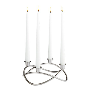 Highly Decorative Zig Zag Design Stone <b>Candlestick</b> Stand Festivals Christmas Home & Party Tableware Decor - Product Image 1