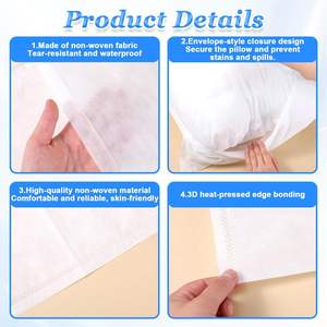 Serviettes jetables de taies d'oreiller respirantes en PP non tissé pour les salons de beauté hôtels voyage serviettes de sécurité épaissies pour la protection personnelle - Product Image 4