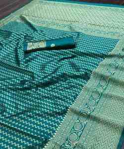 Ready to Wear <b>Organza</b> Saree with Cotton Blouse for Women Low Price Party Wear choli - Product Image 5