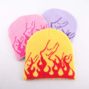 หมวกบีนนี่แบบถักผ้าสแปนเด็กซ์/โพลีเอสเตอร์ผ้าแจ็คการ์ดให้ความอบอุ่นสำหรับใส่ได้ทั้งชายและหญิงพิมพ์ดิจิตอล - Product Image 6