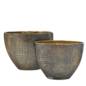 Hammered Texture Silver Plated Flower <b>Vase</b> <b>Unique</b> Handmade Nordic Style Luxury Aluminum Metal <b>Vase</b> Coastal Iron Flower <b>Vase</b> - Product Image 2