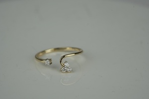 Anillo de moissanita de diamante cultivado en laboratorio de alta calidad corte redondo 0,10 quilates VS1 claridad IGI SGL certificado Oro rosa oro plata proveedor - Product Image 3