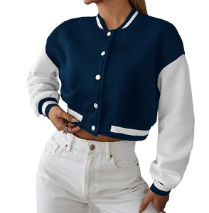 Chaqueta Bomber bordada clásica, ropa de calle Premium para estilo Chicago inspirado en Unisex, cuello alto de lona con capucha y letras delanteras - Product Image 6