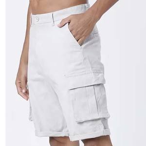 Pantalones cortos de carga transpirables digitales sólidos ecológicos con cierre de cordón de cintura alta para hombre de secado rápido de etiqueta privada con múltiples bolsillos - Product Image 4