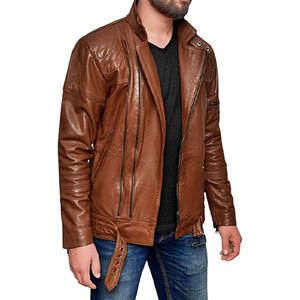 Chaqueta de Cuero para Hombre de Alta Calidad, Talla Grande, Hecha a Medida, Transpirable, Estilo Casual, Cierre de Cremallera, Invierno, Directo de Fábrica - Product Image 3