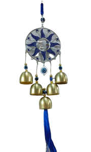 Achetez en gros des décorations murales tendance et créatives en métal Art Déco avec des cloches et des perles par Rawat Handicrafts - Product Image 2