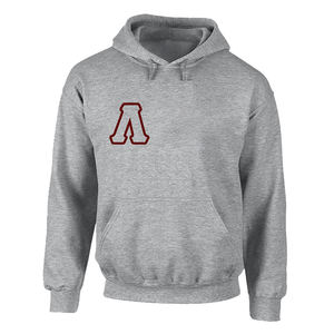 Sweat-shirt à capuche brodé personnalisé Vintage Washed Long Sweat-shirt pour homme de haute qualité 100% coton Pull-over à capuche gris pour homme - Product Image 1