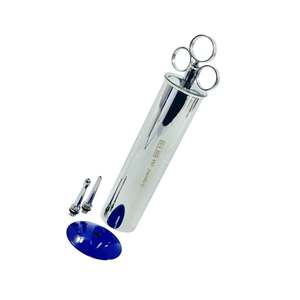 Seringue manuelle de retrait de cire de lavement d'oreille 6 oz Instrument vétérinaire réutilisable autoclavable en acier inoxydable de qualité chirurgicale Ce - Product Image 4