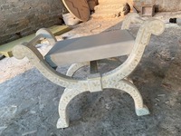 Tabouret rond en os incrusté, fait main, écologique et moderne, pour la décoration d'hôtels, de villas et de maisons