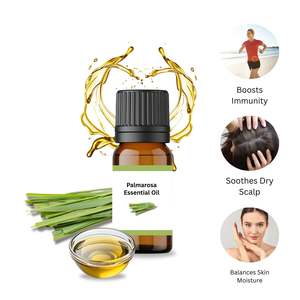 Huile Essentielle de Palmarosa Longue Durée, Huile Pure d'Arbre à Thé pour l'Amélioration de la Peau, Ingrédients de Haute Qualité Certifiés GMP, Fournisseurs de Confiance - Product Image 1