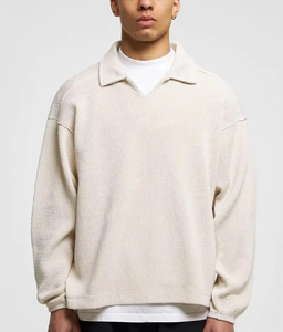 เสื้อสเวตเตอร์คอปกคอเสื้อแบบสวมหัวทรงหลวมใส่วิ่งใส่สบายสไตล์ใหม่ - Product Image 1