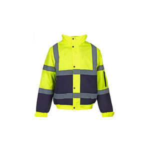Chaqueta de trabajo reflectante de alta visibilidad, protectora y cálida, fluorescente y personalizada. - Product Image 3