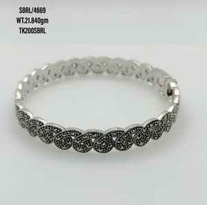 925 Sterling Silver Premium <b>Crystal</b> Cz Jewelry Customize Hinged <b>Bangle</b> <b>Bracelet</b> for Women Designer Jewellery - Product Image 4