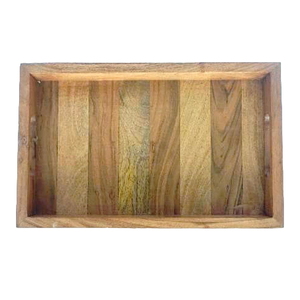Wood Serving Tray Modern Design Rectangle Shape Lightweight with Handle for Coffee <b>Tea</b> Desserts & Home Decor - Product Image 2
