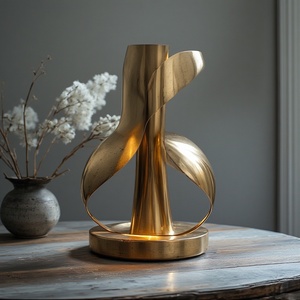 Lámpara de Mesa Contemporánea de Latón, Elegante Diseño Moderno de Tambor Blanco, Bombillas Halógenas Ecológicas que Protegen la Vista para Mesita de Noche - Product Image 6