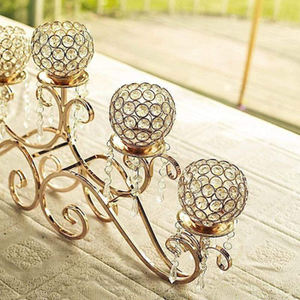 Crystal Metal Candle Holders in <b>Multi</b> <b>Color</b> Silverware Design Various Sizes for Party <b>Lighting</b> and Decorative Use - Product Image 3