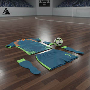 Ensemble d'uniformes de football respirants à manches courtes de qualité supérieure pour clubs et académies - Léger pour l'été avec performance toutes saisons - Product Image 1