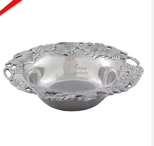 Cuenco para servir fruta seca de acero inoxidable con acabado dorado brillante para restaurante y bar de hotel - Product Image 4