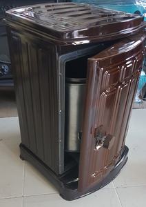 Poêle à charbon/bois moderne écologique avec seau intérieur amovible, chambre en aluminium émaillé, solutions de conception graphique TR - Product Image 3