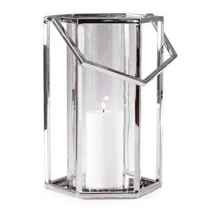 ชุดโคมไฟโลหะทรงเสาเคลือบทองบนสแตนเลส 2 ชิ้น พร้อมกระจกและหูหิ้ว สำหรับตกแต่งบ้านและงานแต่งงาน - Product Image 3