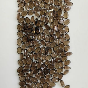 ควอตซ์สโมคกี้ธรรมชาติ 6x4 มม. รูปทรงวงรี คุณภาพดีที่สุด พลอยเม็ดเดี่ยวสำหรับทำเครื่องประดับ - Product Image 4