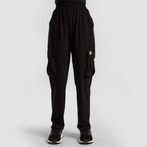 Pantalon Cargo Sportif Ristic XL Noir Hiver avec Fermeture Éclair et Plis Décoratifs Taille Mi-Haute en Tissu Tissé - Product Image 2