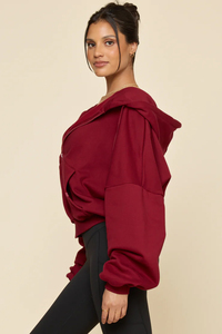 Conjunto Deportivo de Yoga para Mujer, Chaqueta con Capucha y Cremallera con Estampado Personalizado de Moda Otoño Invierno, con Bolsillo Delantero con Logotipo, Pantalones Cortos Holgados - Product Image 5